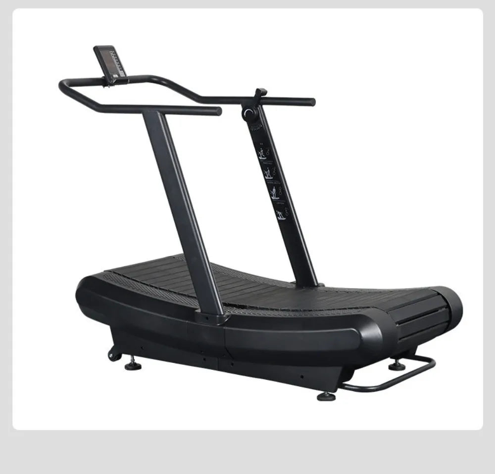 Unpowered Treadmill Gym Adjustable Curved Large Multi-functional Home Fitness Equipment No Power Manual Treadmill Resistance