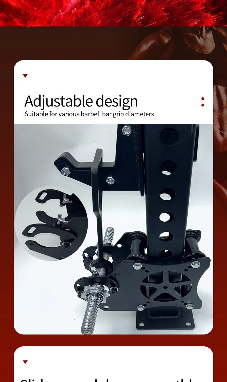 Pulley System Power Rack Attachments Smith Machine for Gym Home Cable Crossover Bench Press Deep Squat for 1"/ 2" Barbell