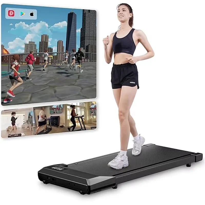 Superun Walking Pad Treadmill, 2.2HP Walking Treadmills for Home, 2 in 1 Portable Under Desk Treadmill